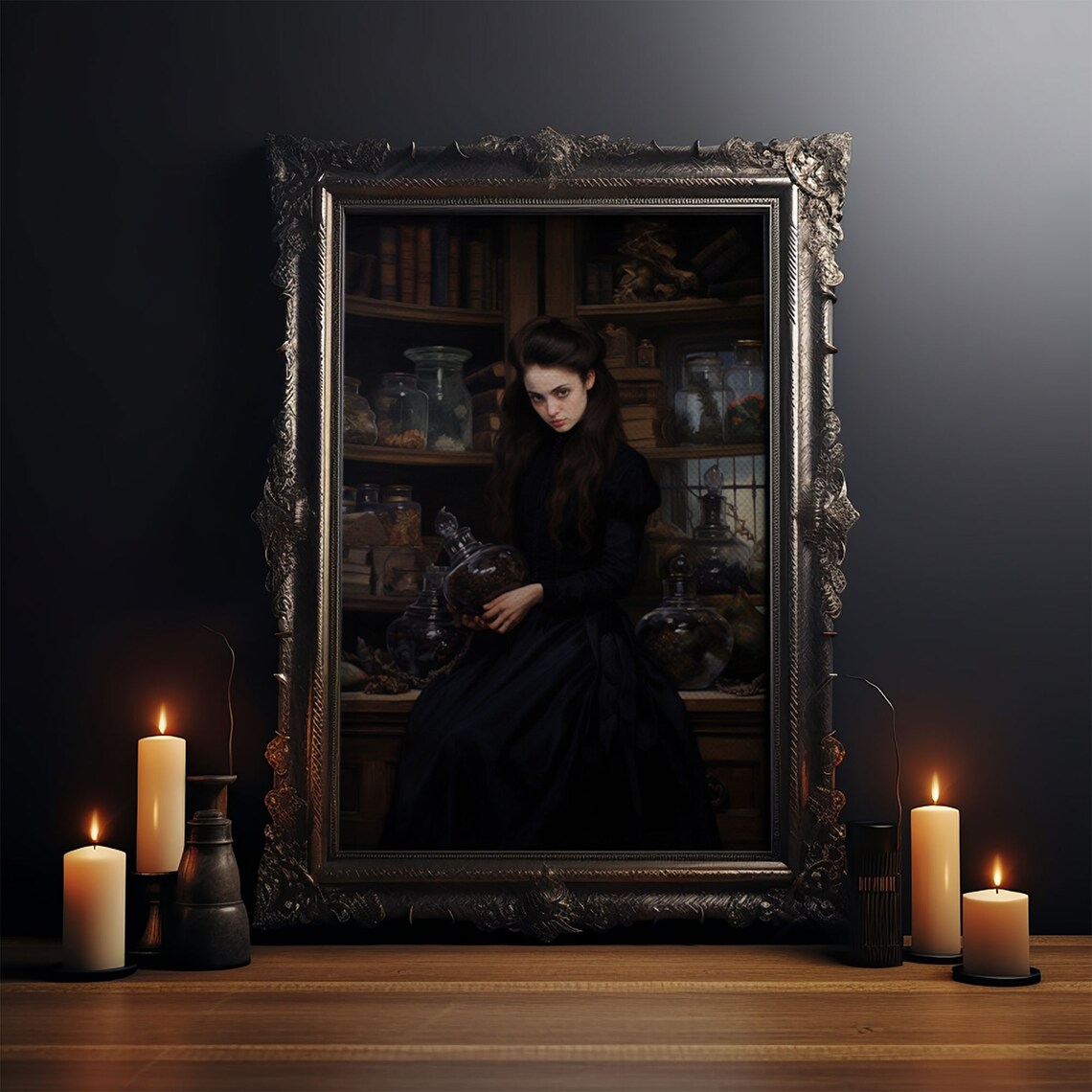 Alchemical Witch Potion Art Print, Dark Academia - Image 3