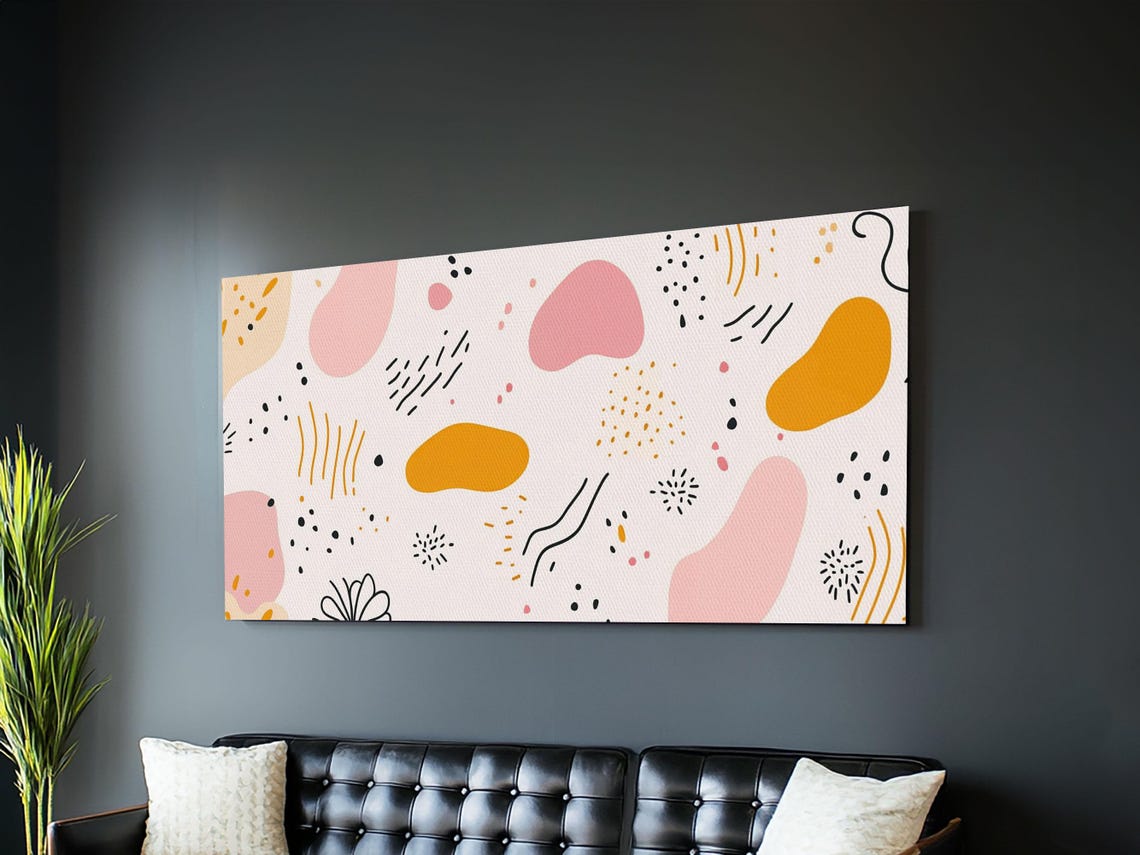 Mid Cenutry Modern Retro 90s Inspired Shopping Mall Wall Art Print Abstract Art Horizontal Ready To Hang - Image 6