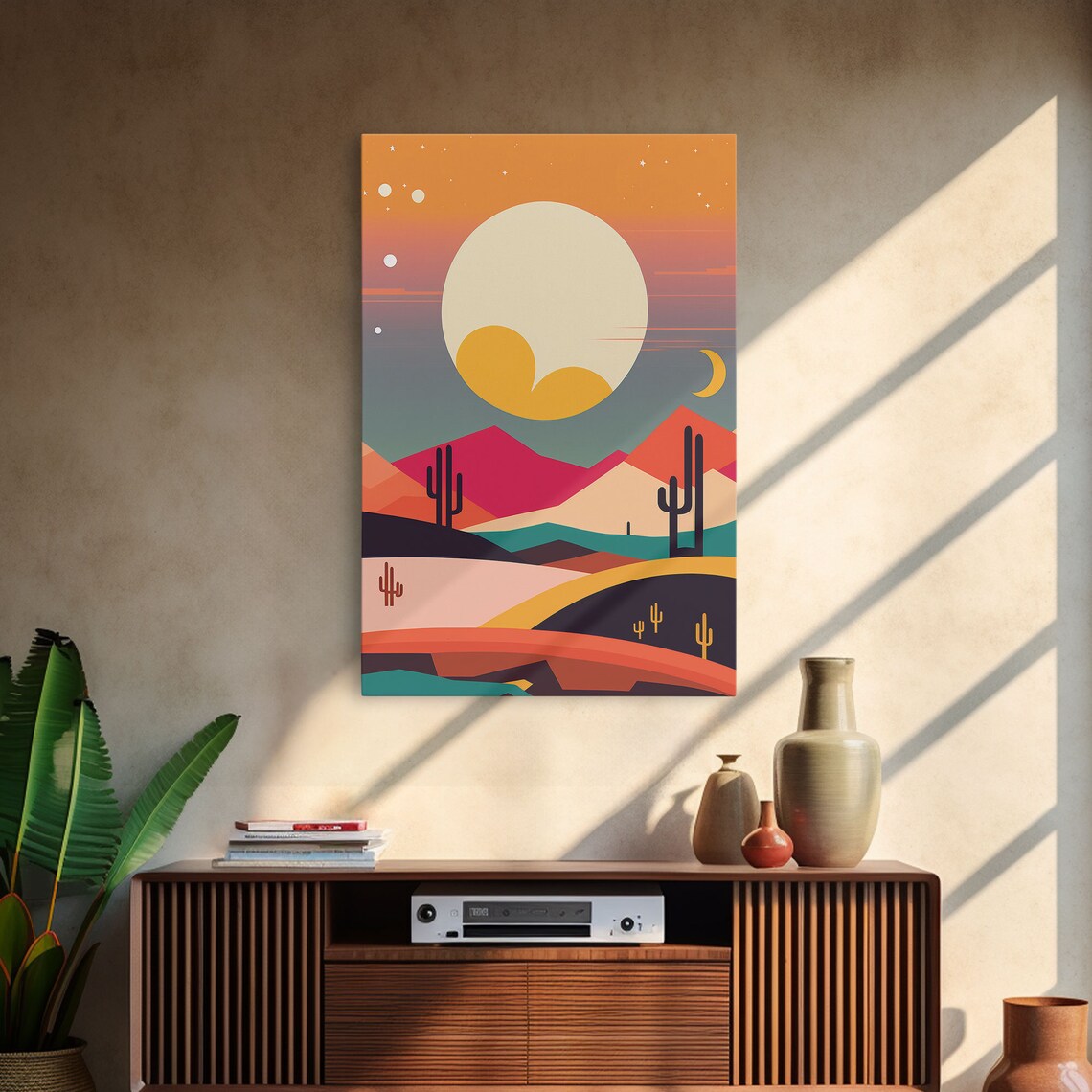 Retro Pop Art Desert Art Print, Southwestern Decor - Image 4