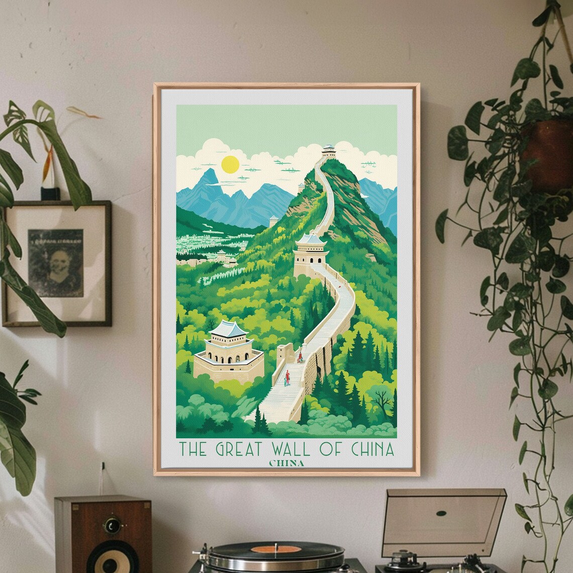 Great Wall Of China Winding Mountain Ridge Watchtowers Travel Poster - Image 2