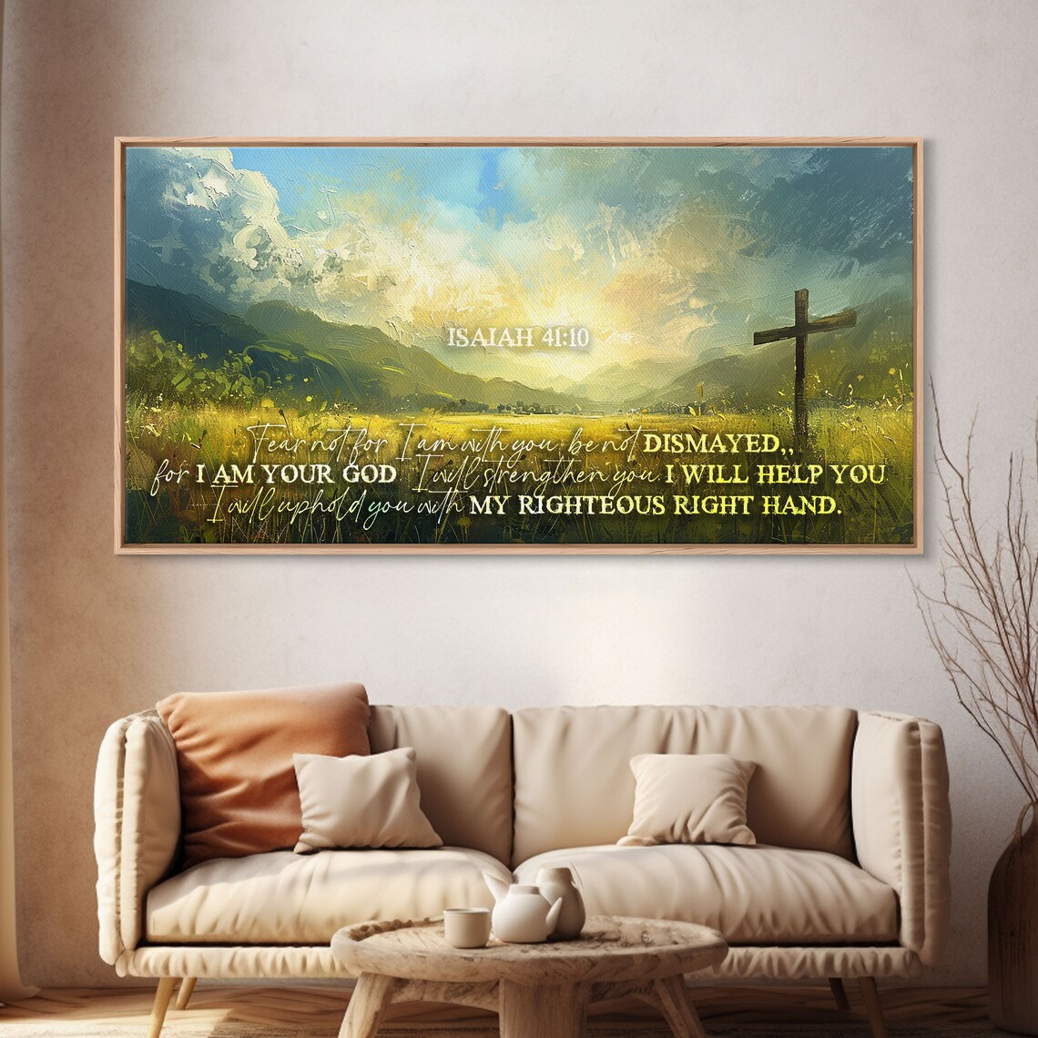 Isaiah 41:10 Fear Not Scripture Wall Art Print - Image 3