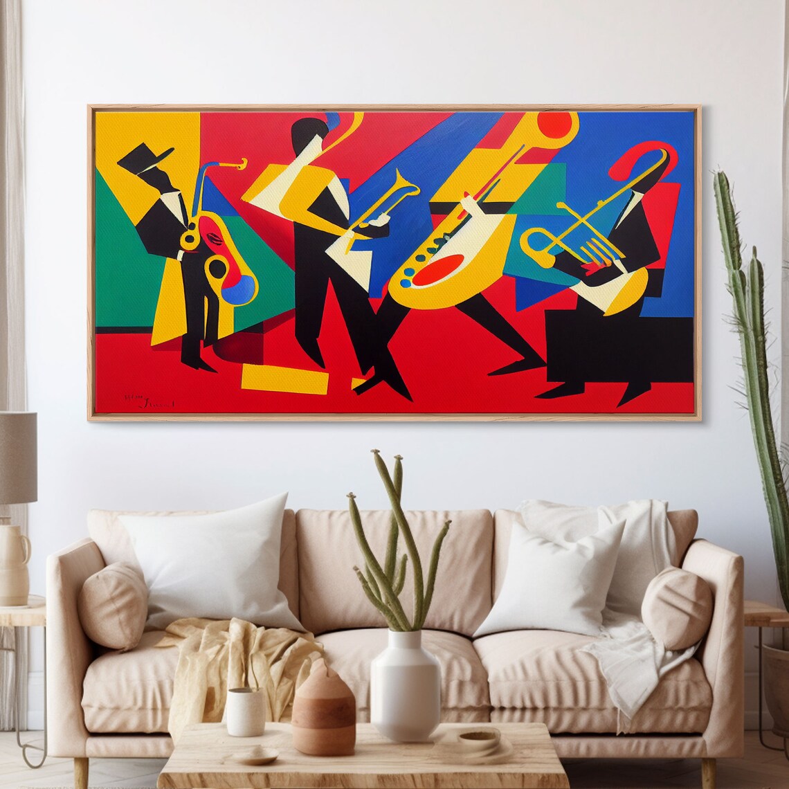 Jazz Oil-Painting-Style Art Print, Music Club Decor - Image 3