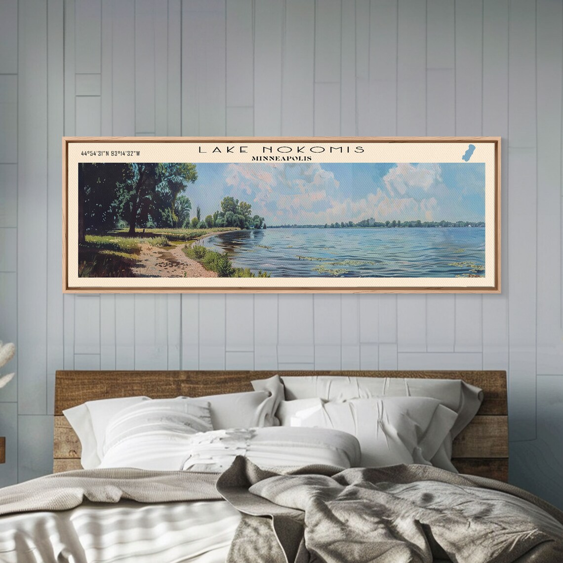 Lake Nokomis Minneapolis Panoramic Travel Poster - Image 5