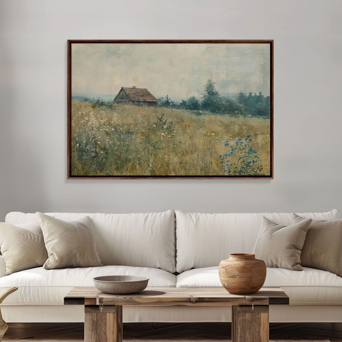 Watercolor Painting Of An Abandoned Barn Beautiful Farmhouse Kitchen Decor Living Room Or Bedroom Wall Art Original Country Art - Image 2