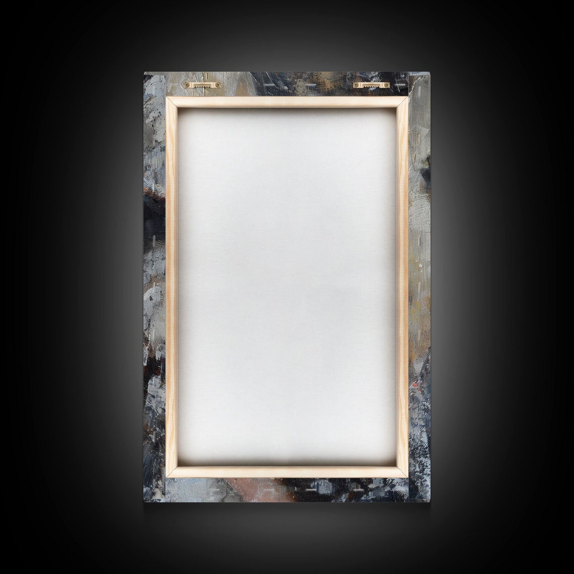 Young Witch Holding White Rabbit Painterly Dark Fantasy Art Poster - Image 2