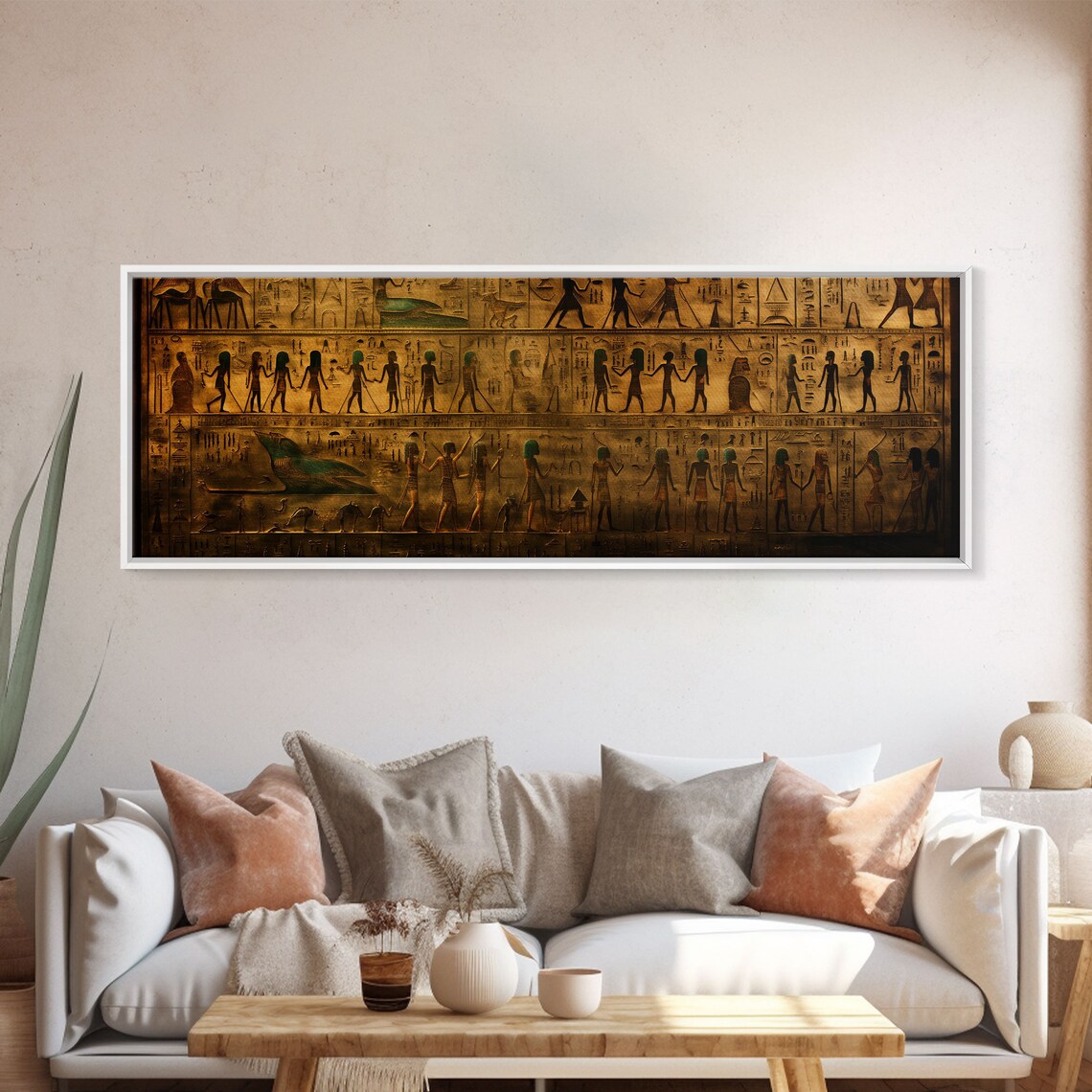 Egyptian Hieroglyphs Art Print, Egyptian-Inspired Decor - Image 5