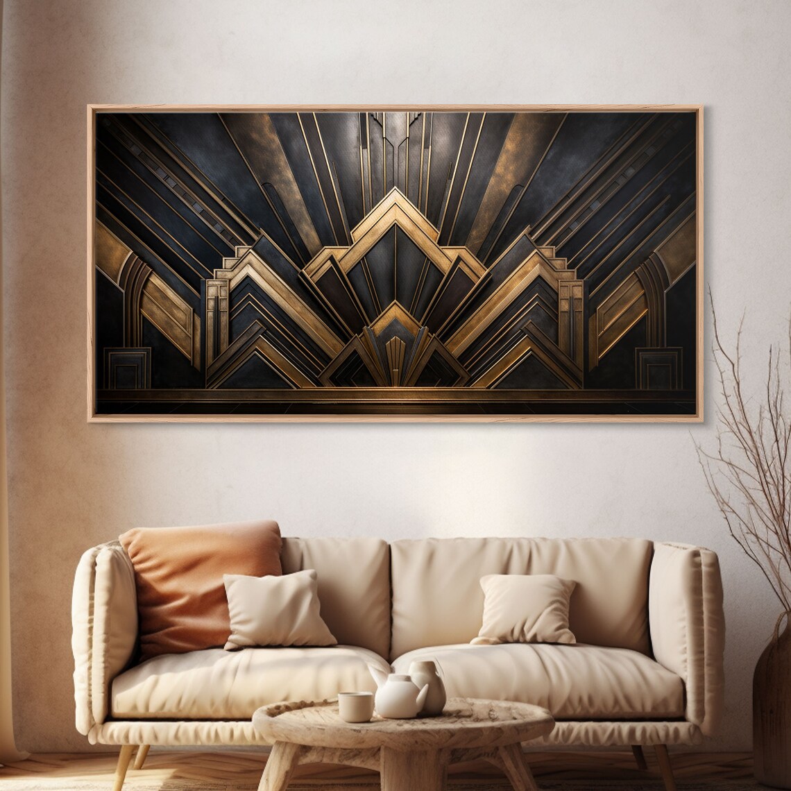 Black And Gold Art Deco Art Print, 1920s Retro Style - Image 4