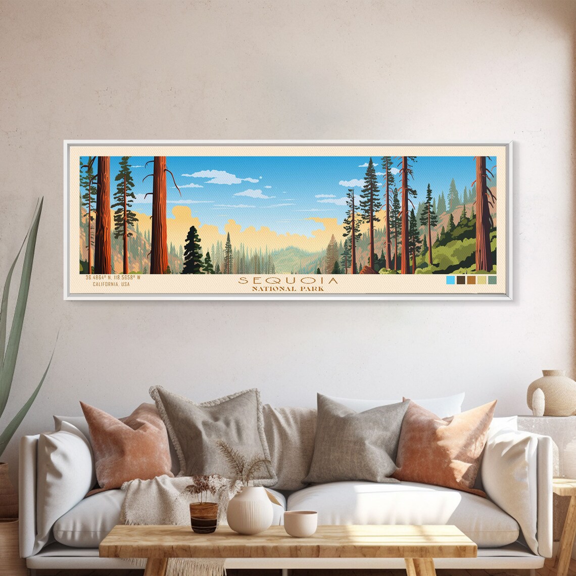 Sequoia National Park California Giant Trees Forest Travel Poster - Image 5