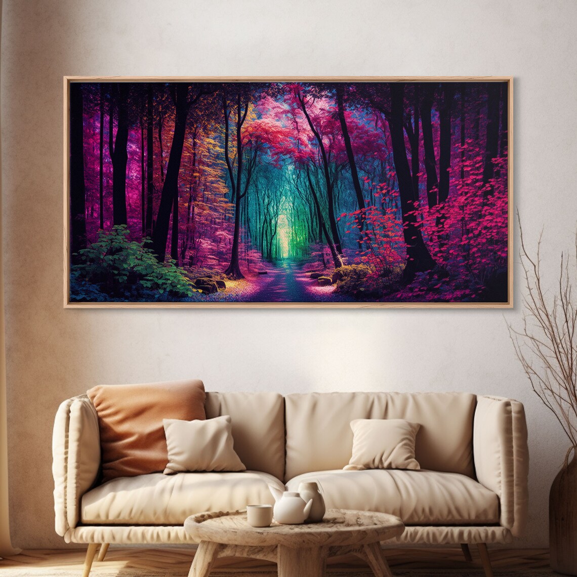 Secret Grove Fantasy Forest Landscape Art Print - Image 4