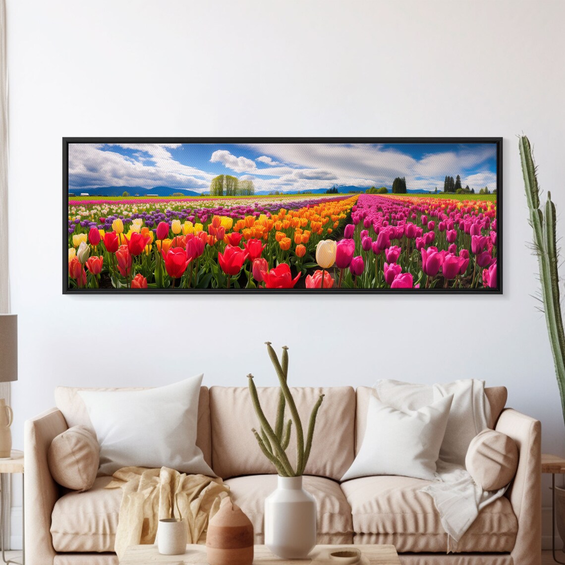 Skagit Valley Tulip Fields Panorama Art Print - Image 4