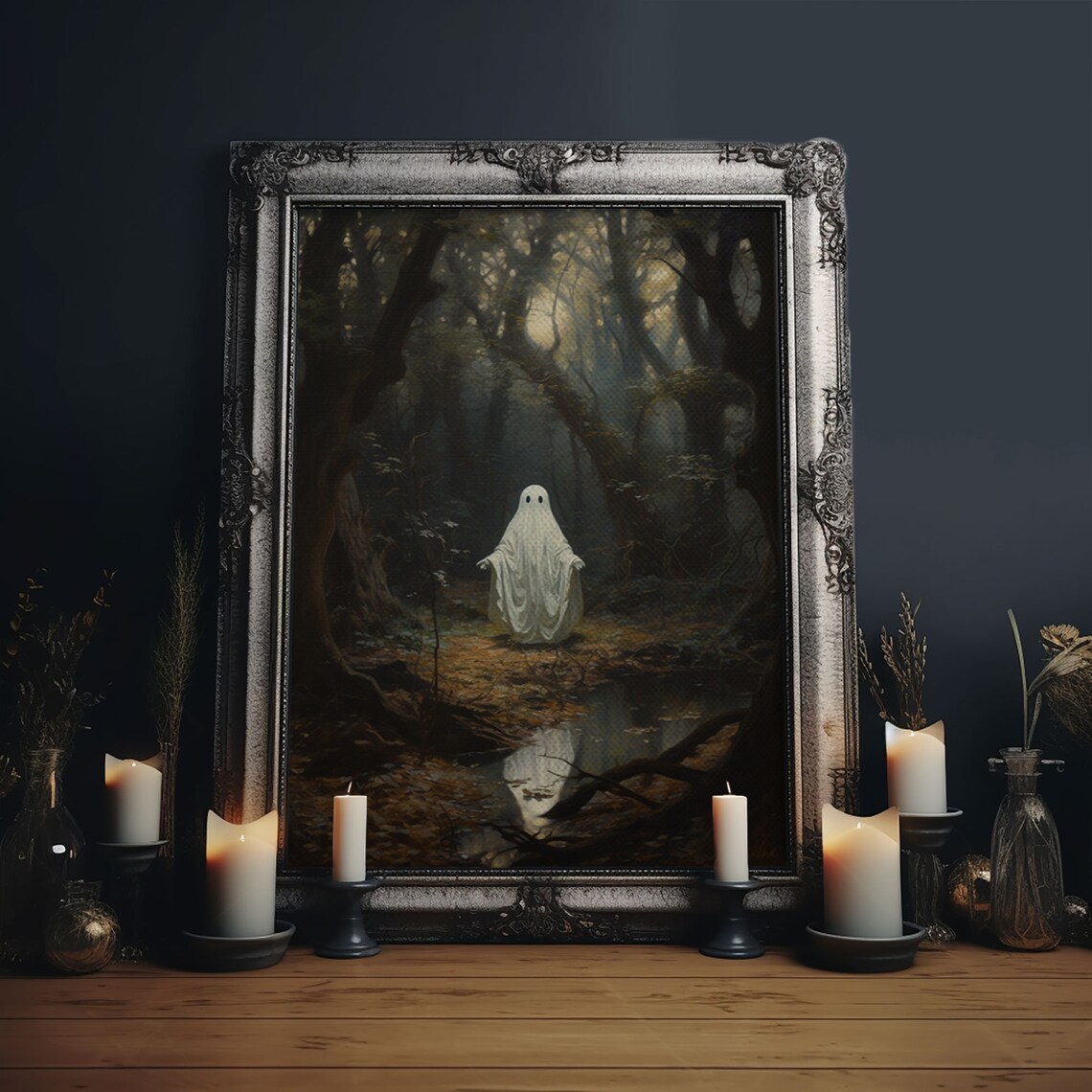 Ghost Dancing in a Haunted Forest, Vintage Art Print - Image 6