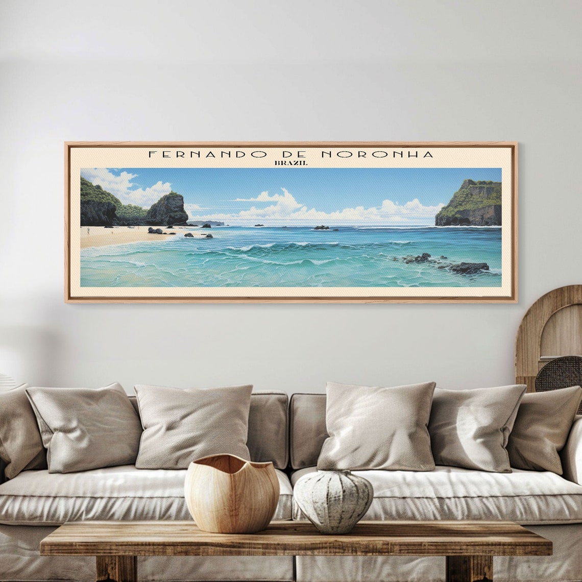 Fernando de Noronha Brazil Turquoise Beach Cliffs Island Travel Poster - Image 6