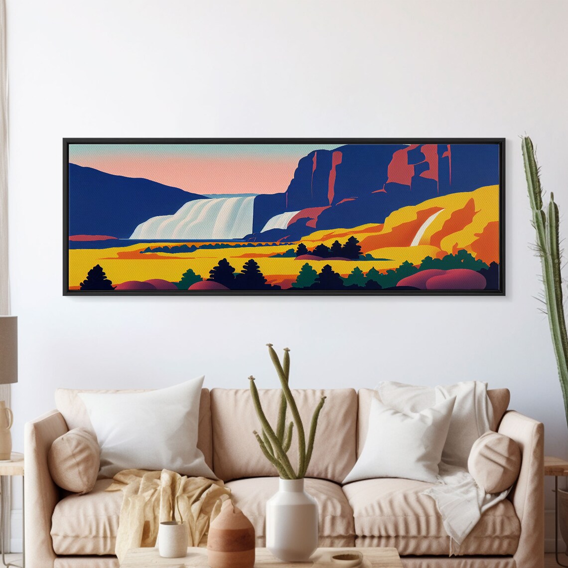Psychedelic Secret Waterfall, Trippy Abstract Art Print - Image 5