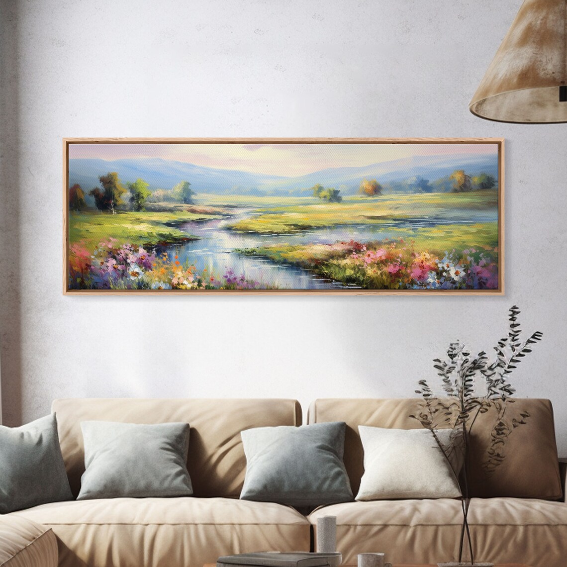 Mountain And Forest Wall Art Hill And Trees Wall Decor Nature And Forest Decoration Print Home Decor Wall Hanging - Image 4