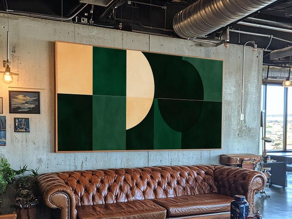 Geometric Mid Century Modern Art Print