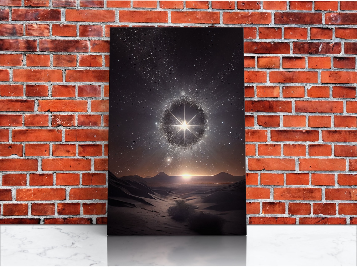 North Star Over the Sahara, Van Gogh-Inspired Art Print - Image 3