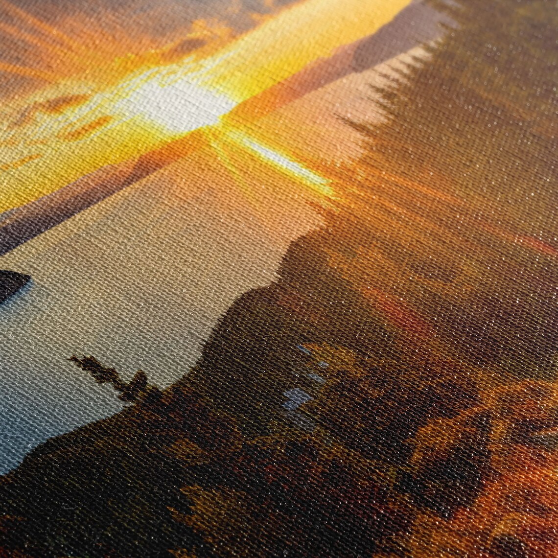 Acadia National Park Maine Sunrise Lake Forest Trail Photography Print - Image 2
