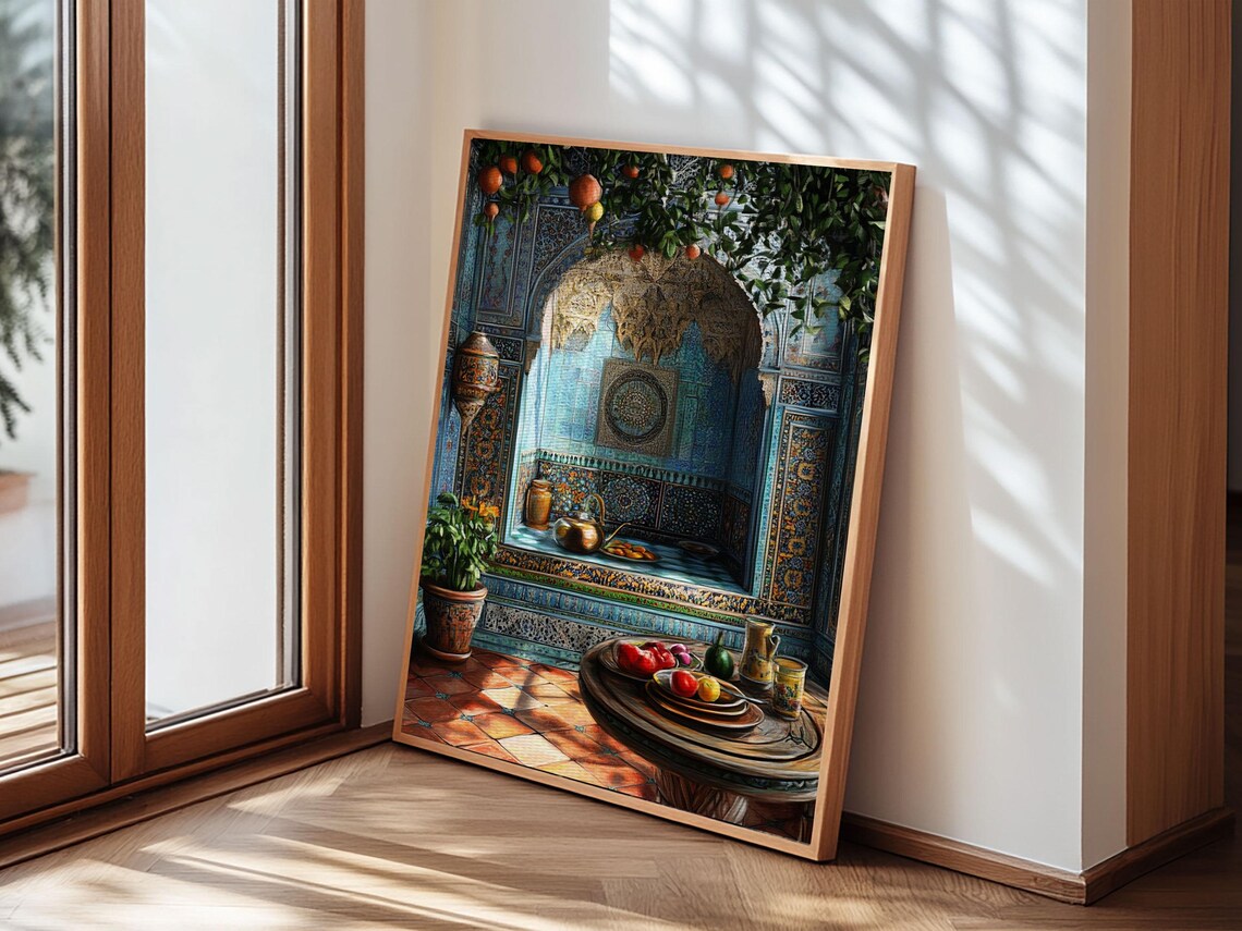 Moroccan Kitchen Still Life Art Print, Dining Room - Image 5