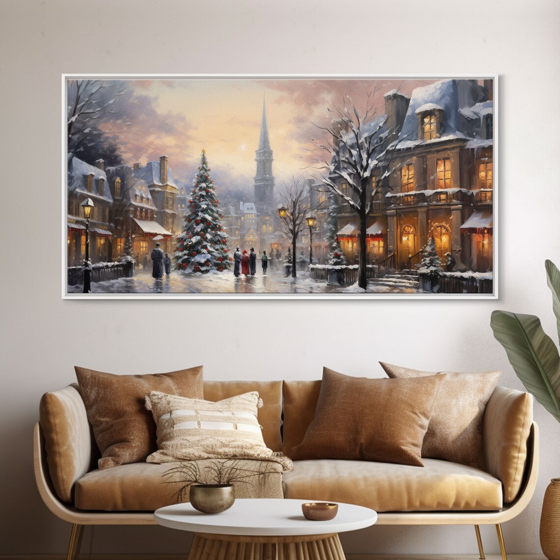 Christmas Village Winter Wonderland Art Print - Image 5
