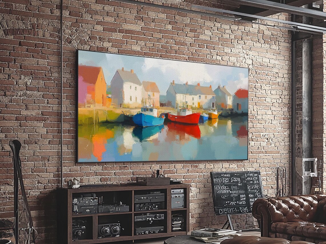 Nantucket Retro Nautical Seascape Poster Print - Image 3