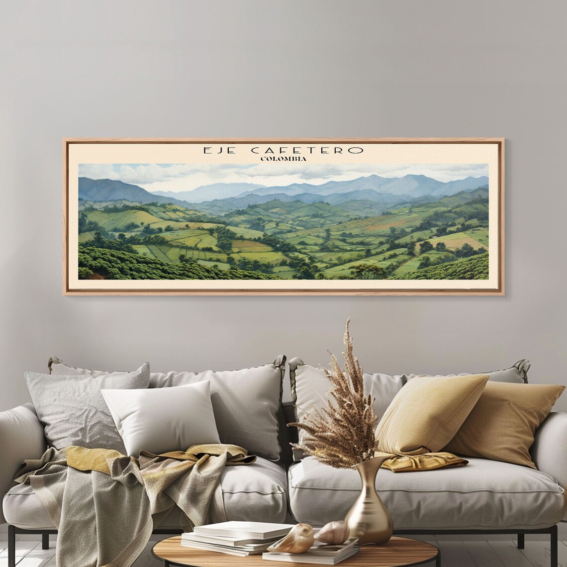 Eje Cafetero Colombia Travel Poster, Panoramic View - Image 2