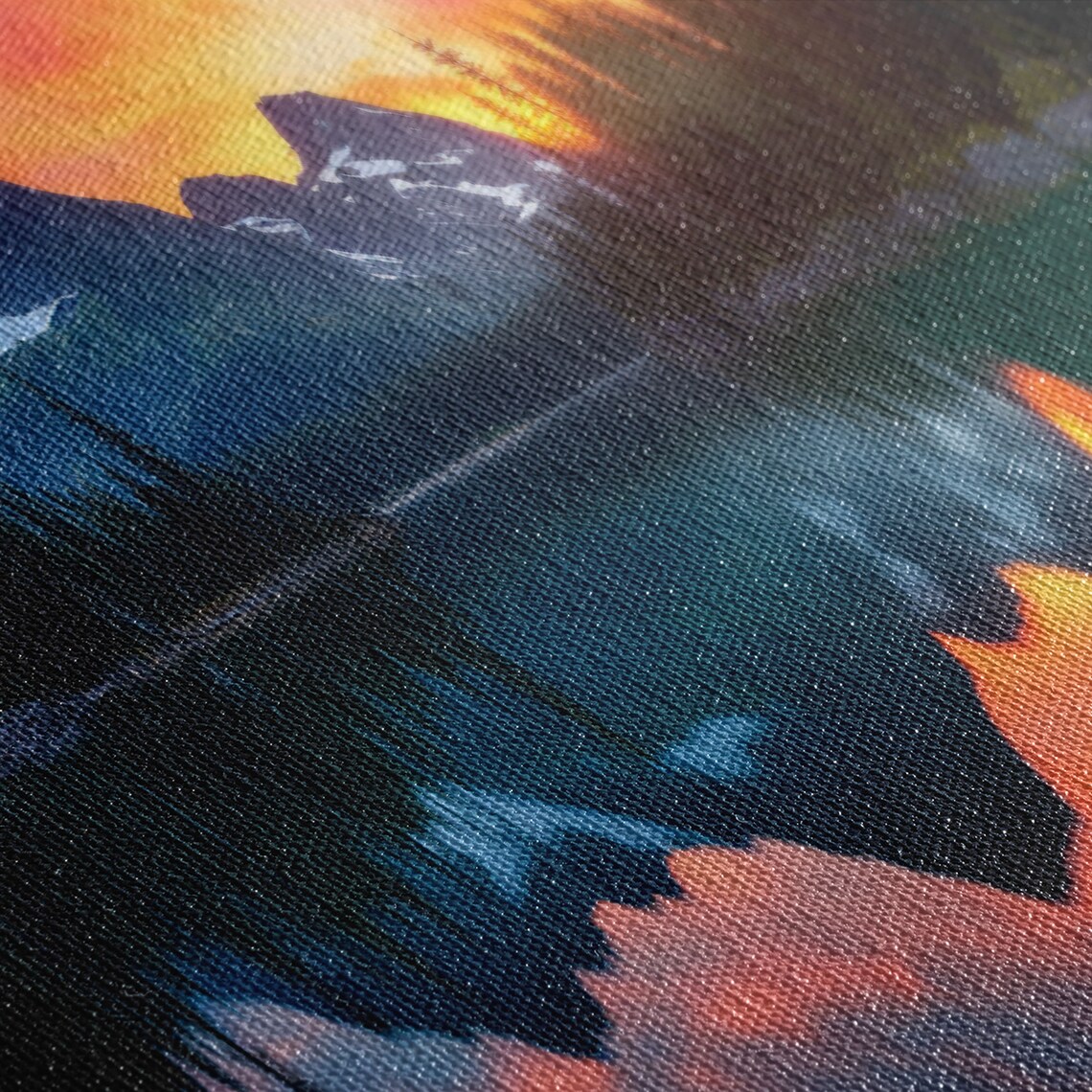 North Cascades National Park Sunset Alpine Lake Peaks Reflection Poster - Image 2