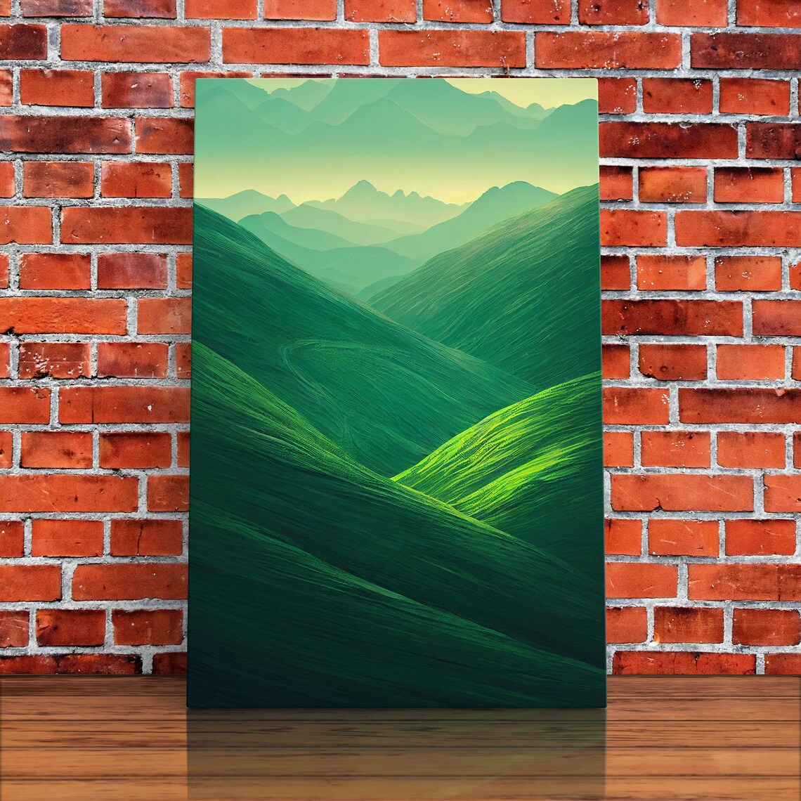Ireland Rolling Hills Landscape, Emerald Green Art Print - Image 5