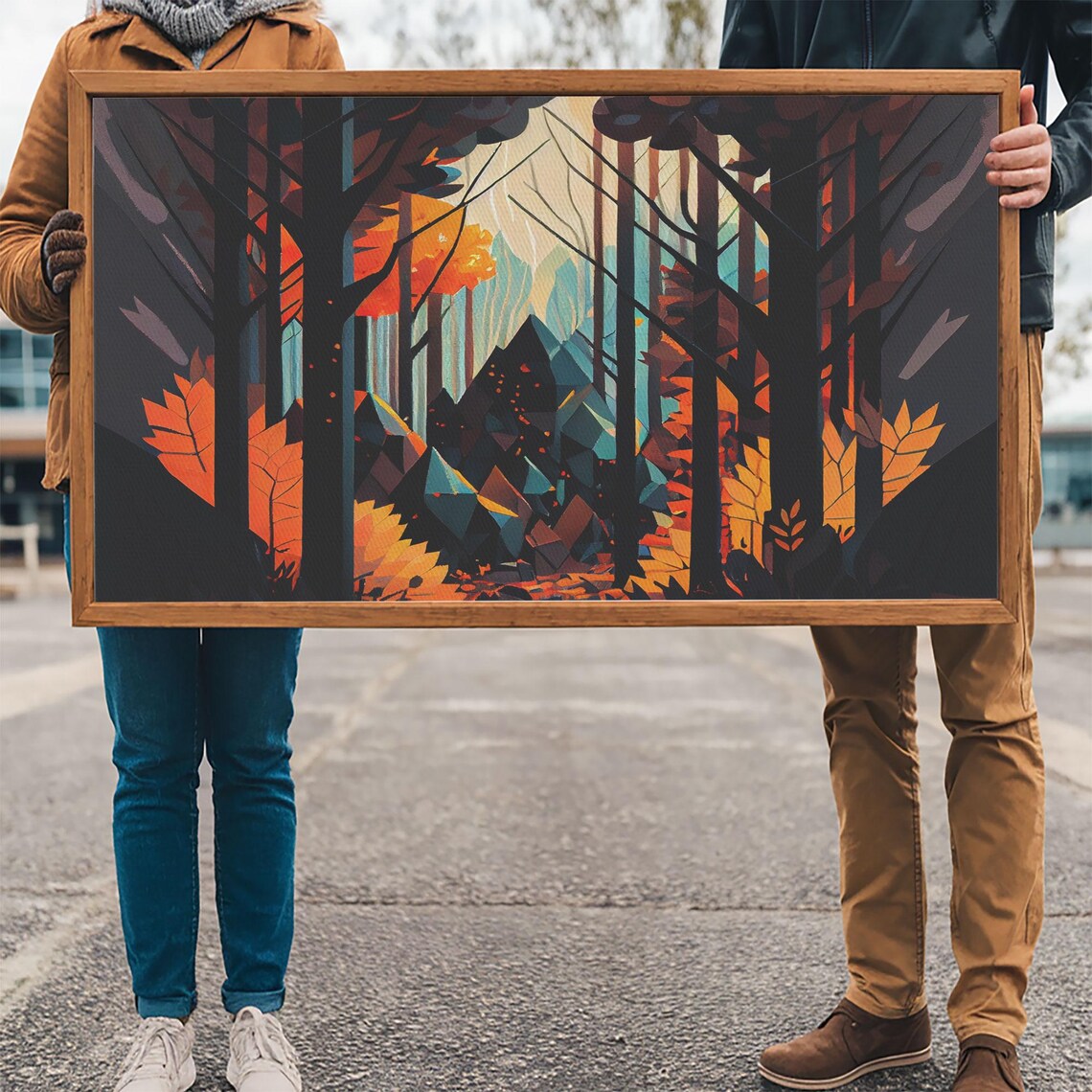 Forest Fire Seen Through A Kaleidoscope Art Print - Image 3