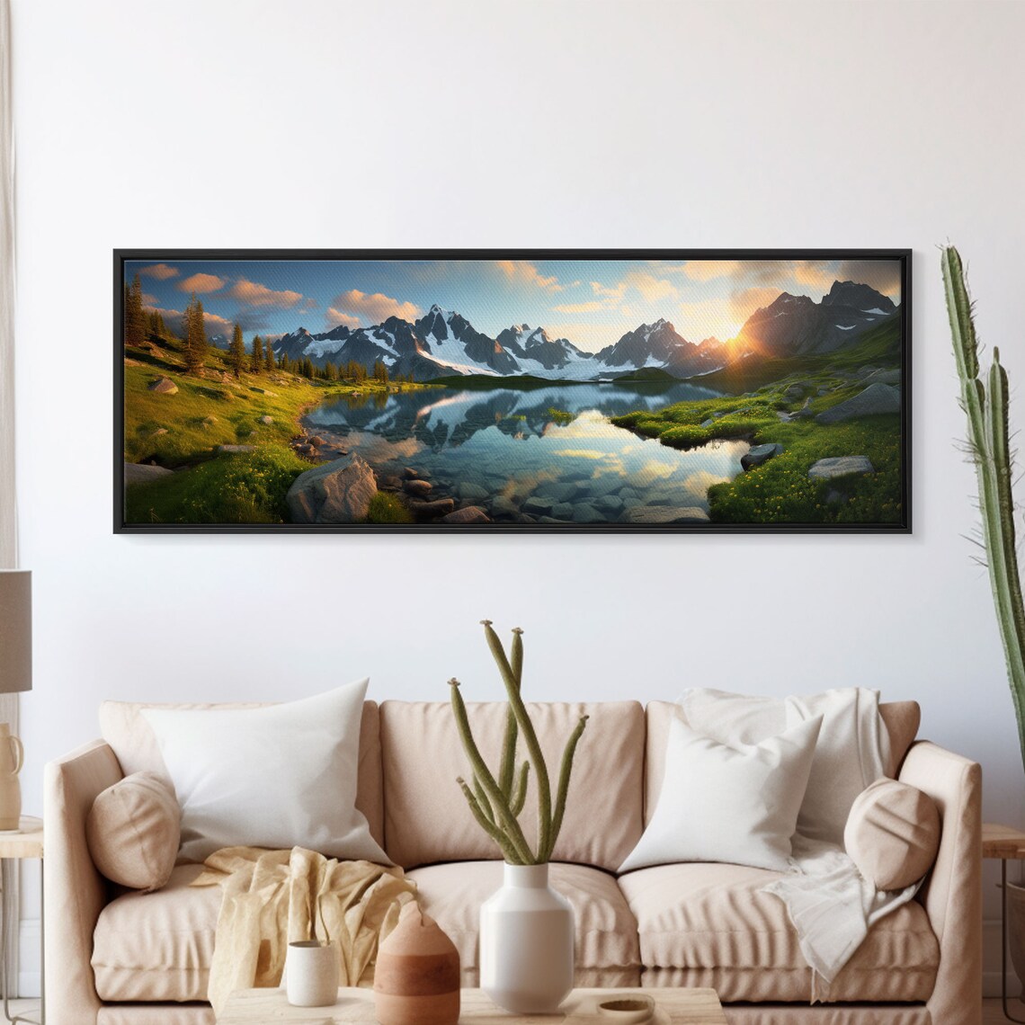 Swiss Alps, Switzerland Panoramic Landscape Print - Image 5