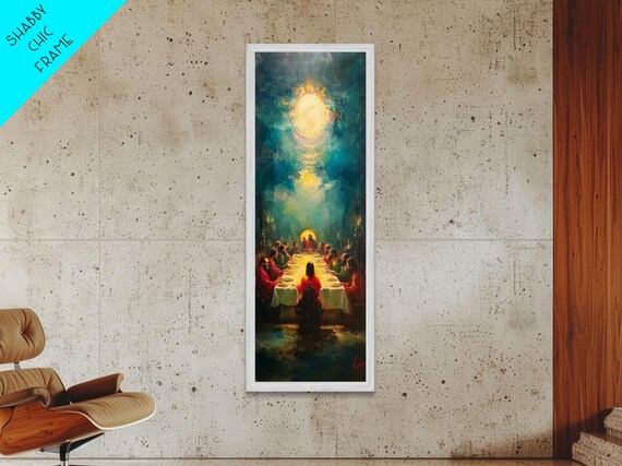 The Last Supper Impressionist Painting Vibrant Religious Art Poster