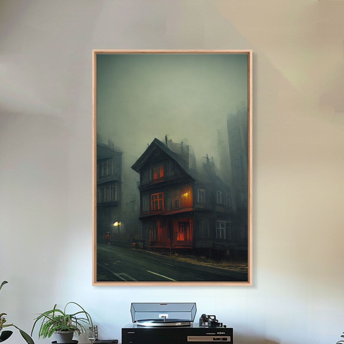 Haunted House Spooky Gloomy Halloween Poster Print - Image 4