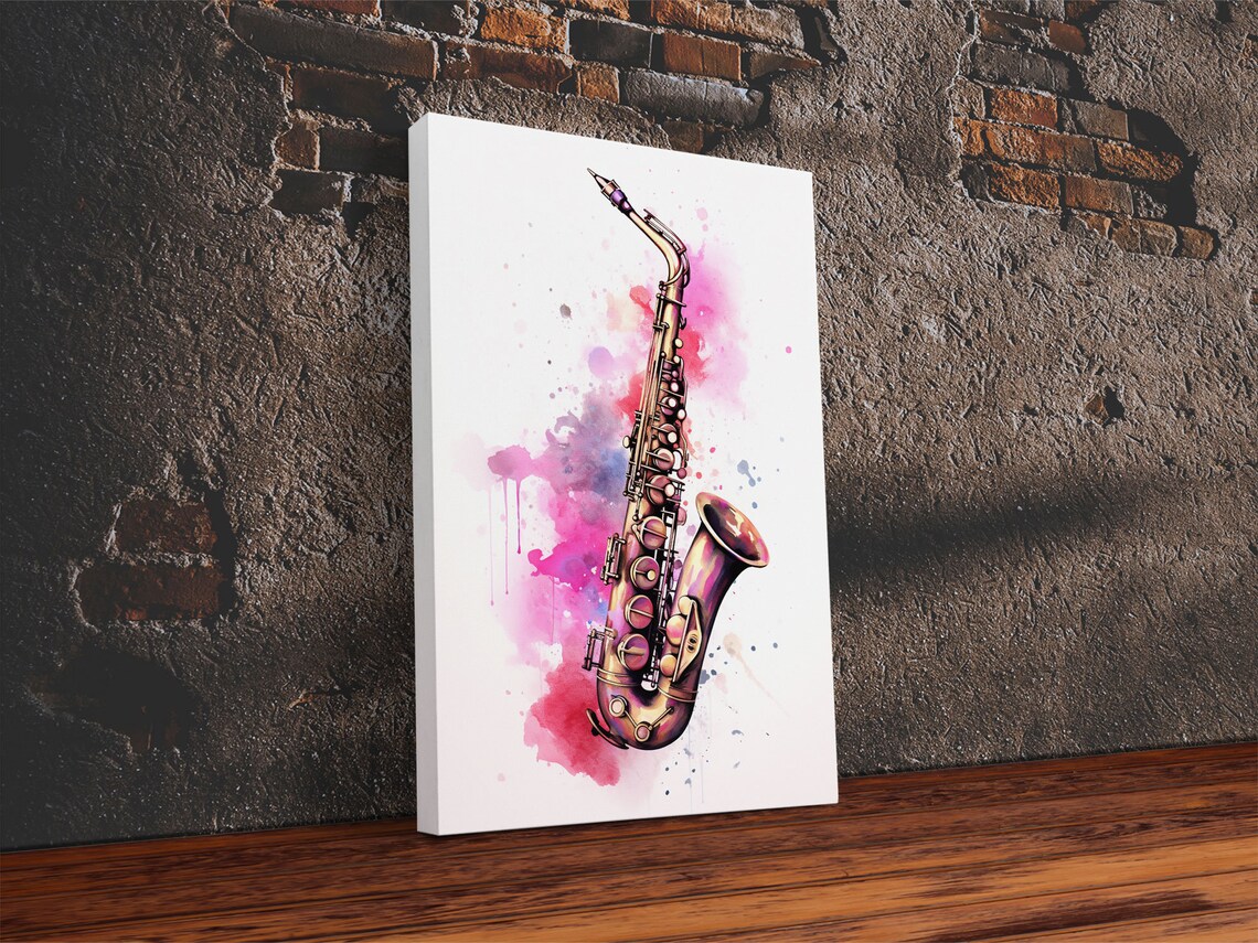 Saxophone Graffiti Wall Art, Musician Art Print - Image 6