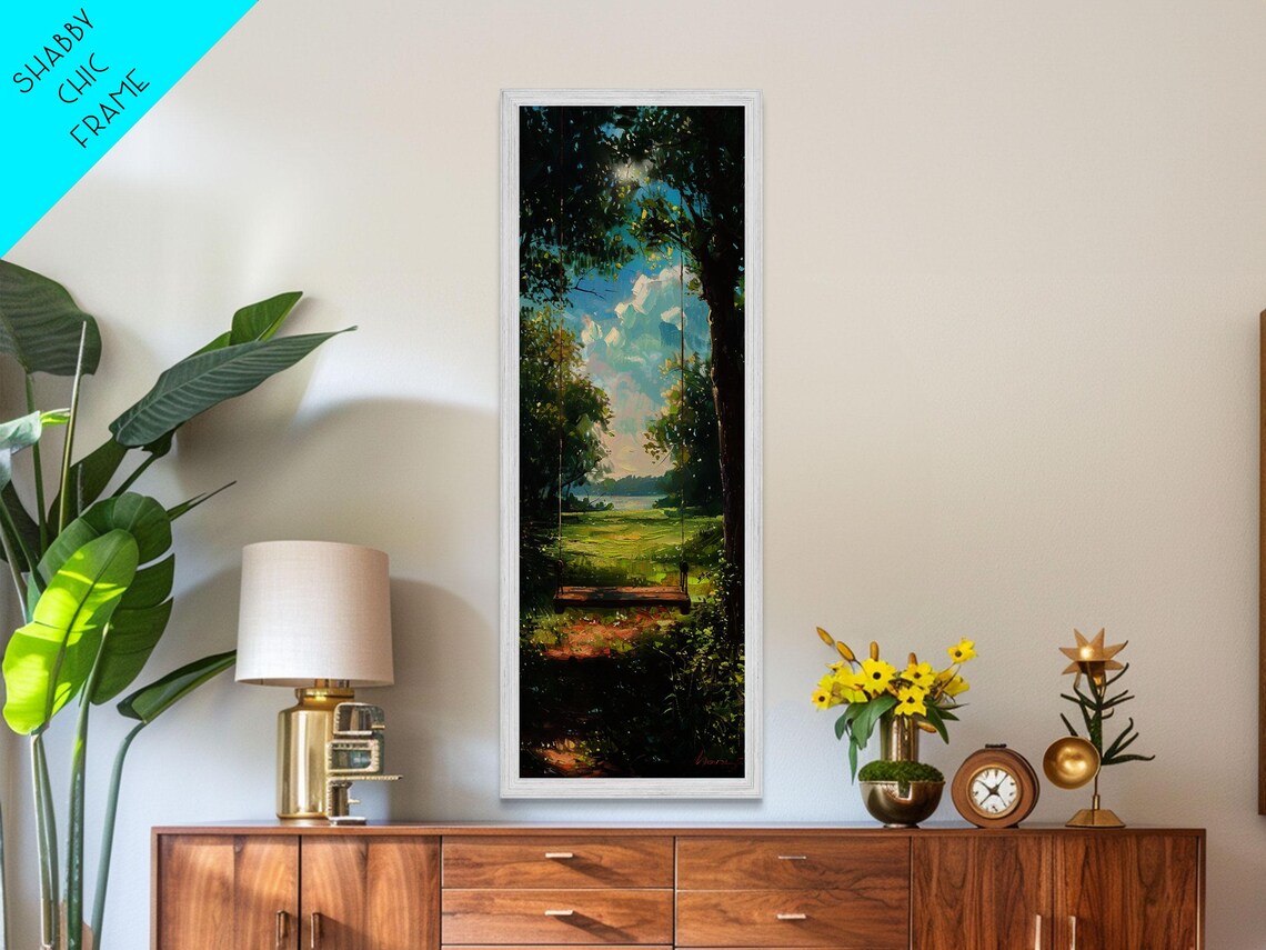 Tree Swing, Whimsical Boho Style Art Print - Image 2