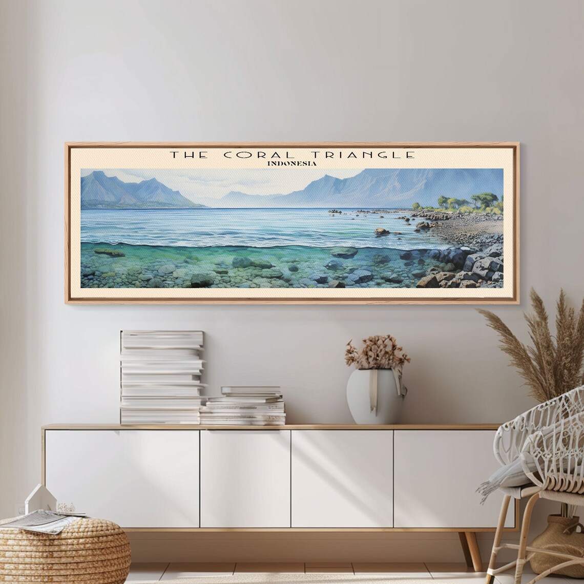 Coral Triangle Indonesia Crystal Clear Water Coral Reef Travel Poster - Image 3