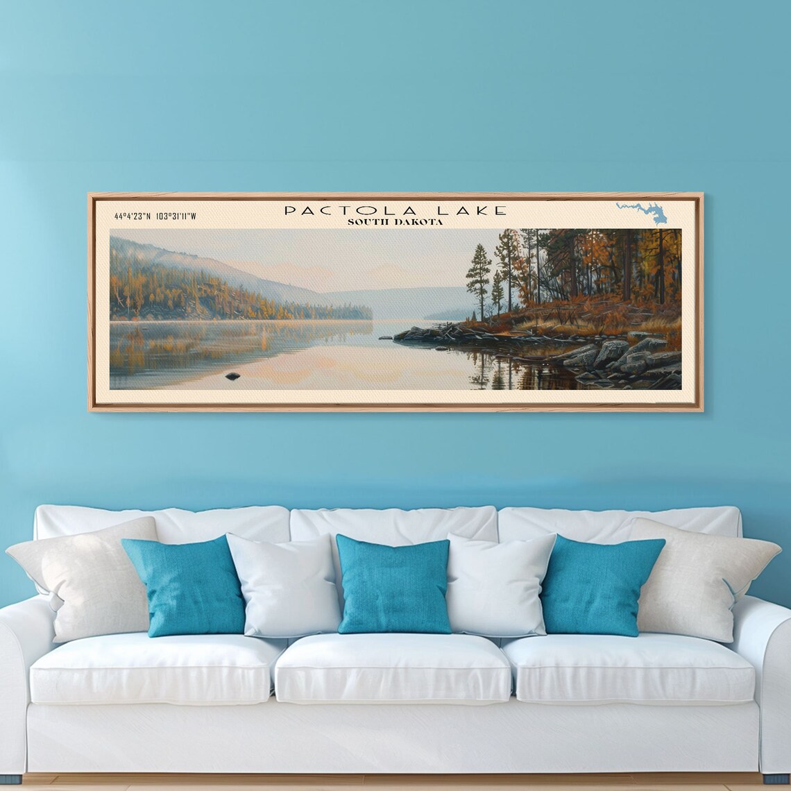 Pactola Lake South Dakota Panoramic Travel Poster - Image 5