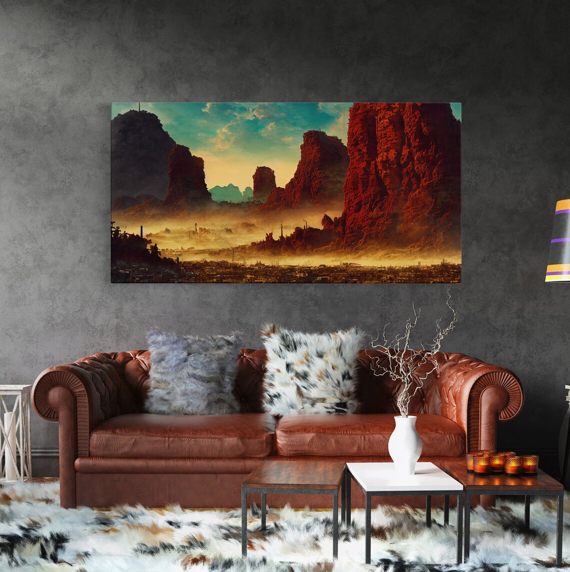 Post Apocalyptic Desert Hellscape Poster Print - Image 2