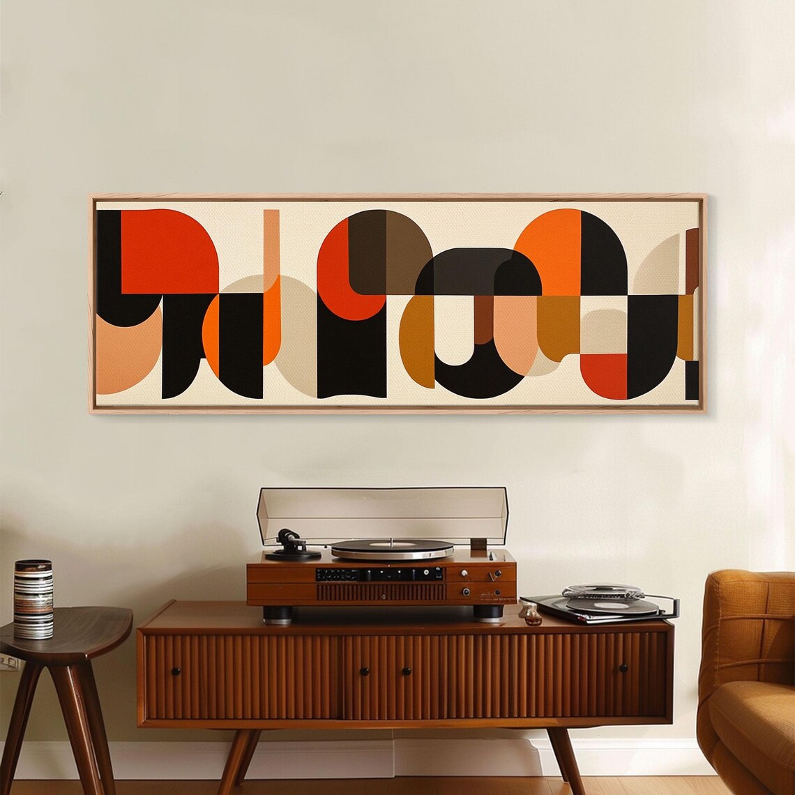 Mid-Century Modern Geometric Patterns, Wall Art - Image 4