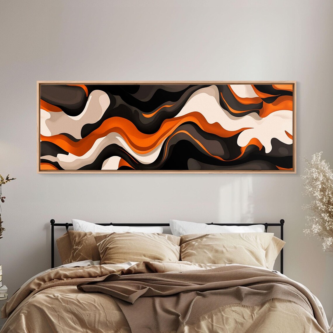 Retro Abstract Art Print, Oversized Extra Wide - Image 6