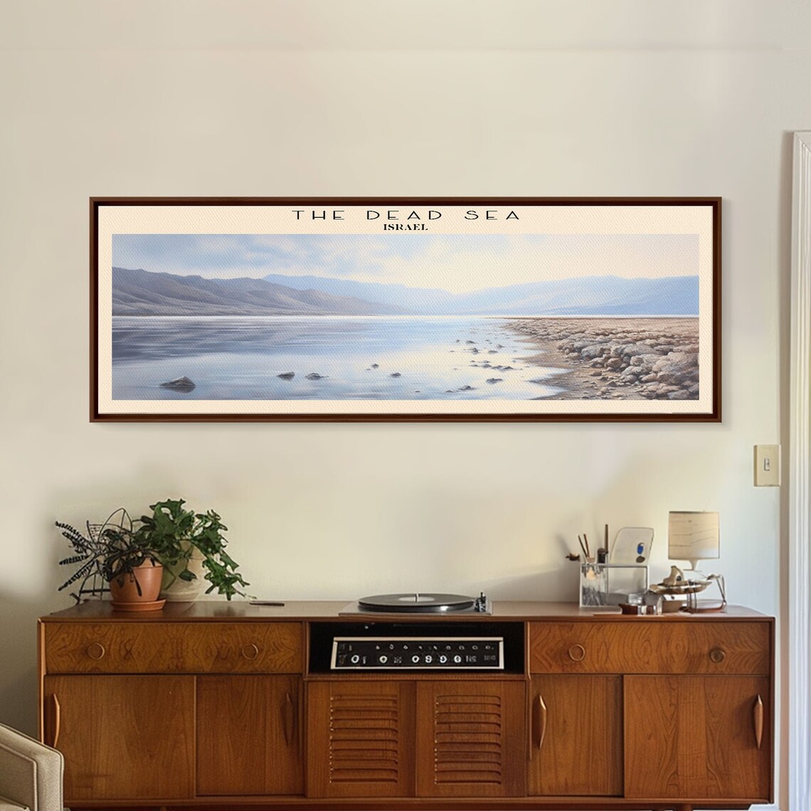 The Dead Sea Israel Serene Shoreline Calm Blue Water Travel Poster - Image 6