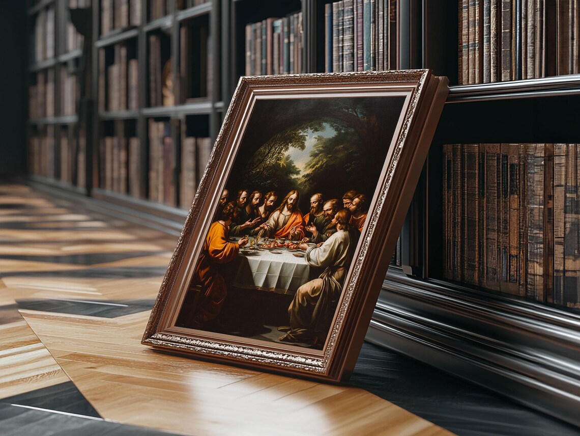The Last Supper Christmas Christian Art Print - Image 2