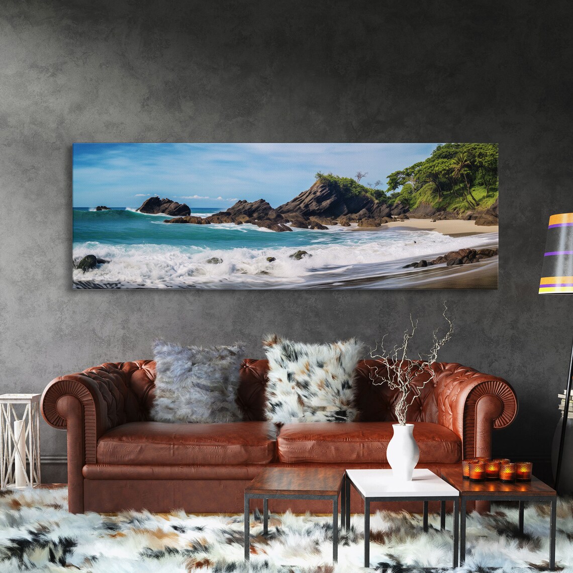 Costa Rica Beaches Panoramic Landscape Travel Poster - Image 3