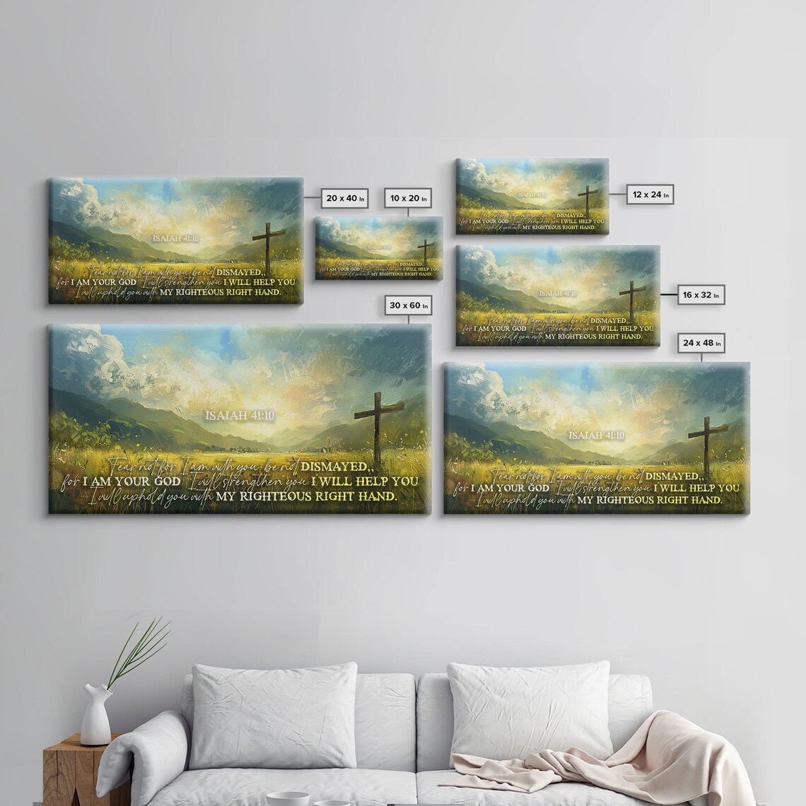 Isaiah 41:10 Fear Not Scripture Wall Art Print - Image 2