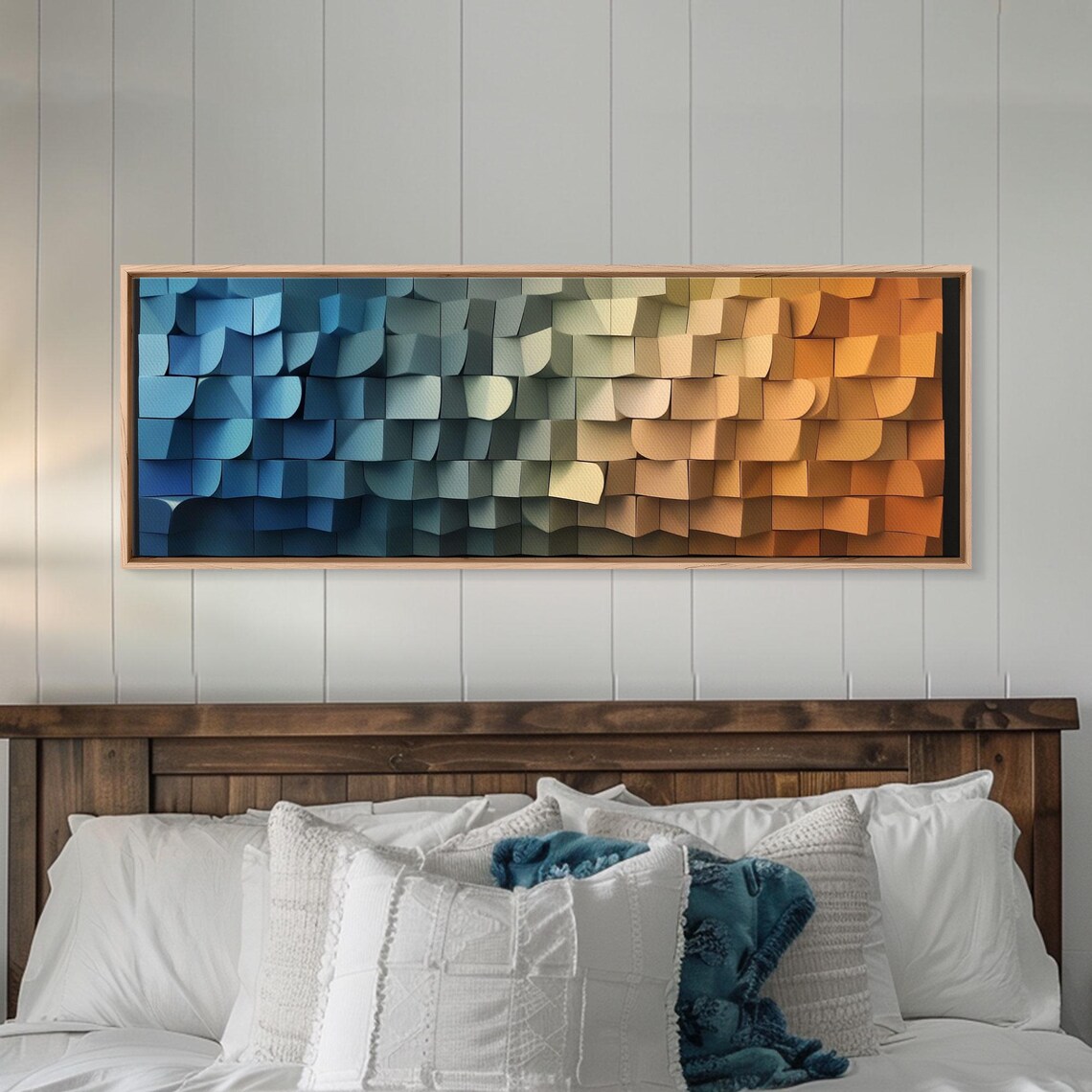 Cubism Dreams Of The Coast, Geometric Art Print - Image 4