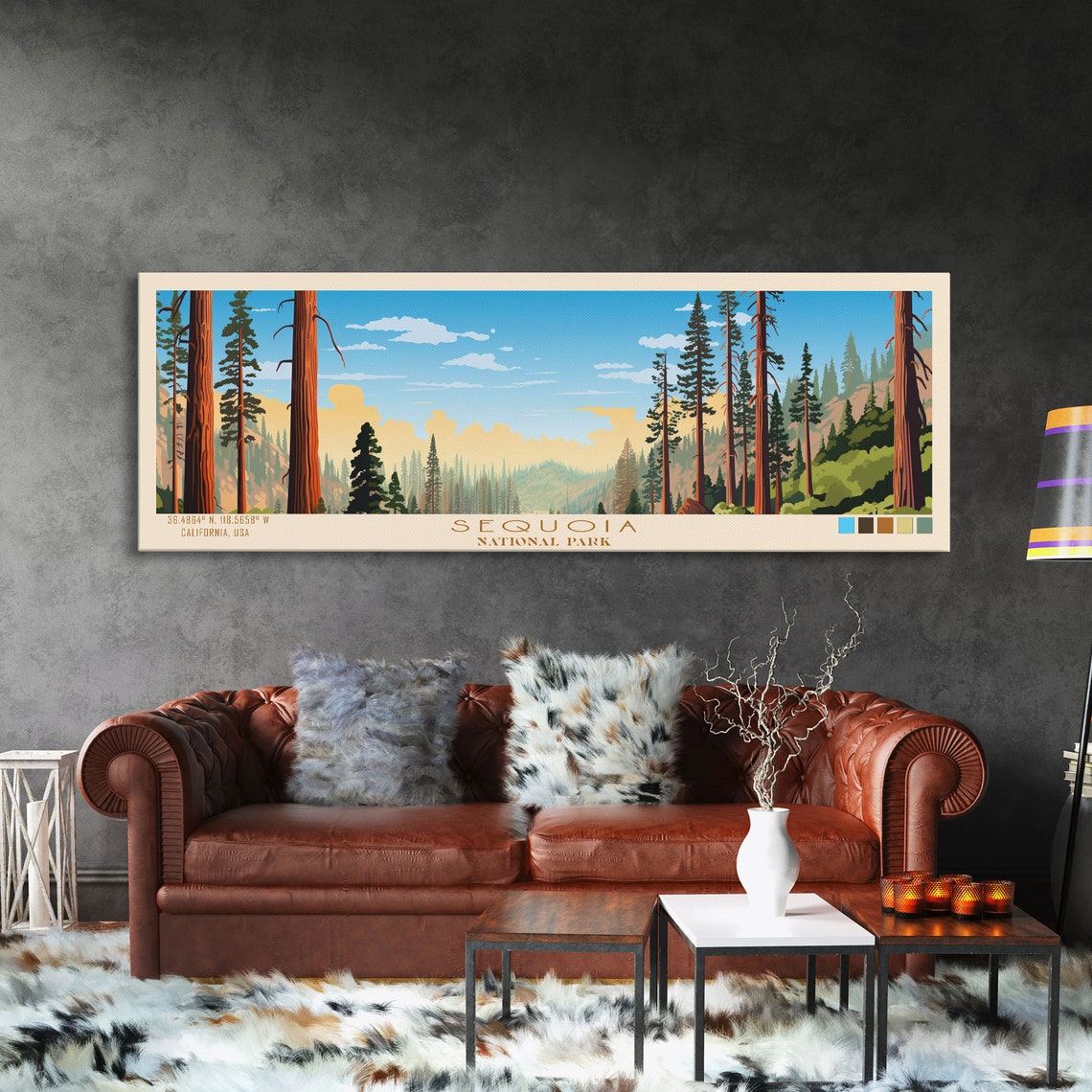 Sequoia National Park California Giant Trees Forest Travel Poster - Image 3