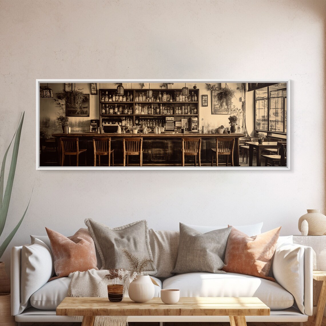 Old Timey Western Bar Sepia Art Print, Kitchen Wall Art - Image 5