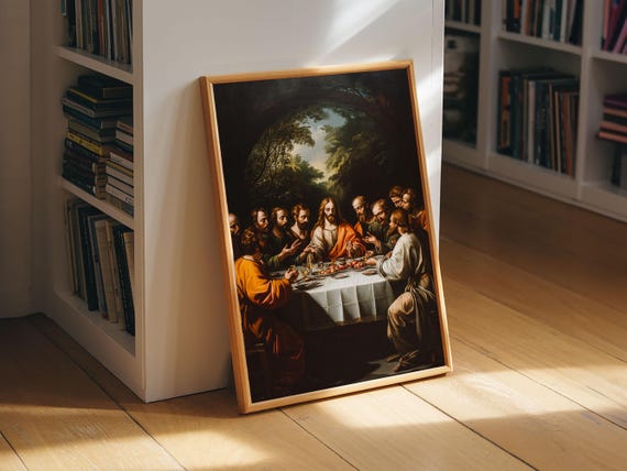 The Last Supper Christmas Christian Art Print