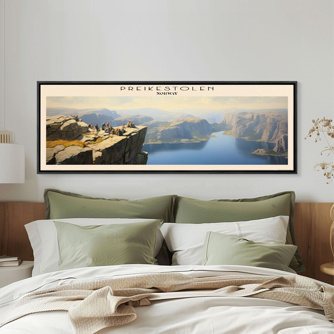 Preikestolen Norway Pulpit Rock Fjord Overlook Panoramic Travel Poster - Image 3