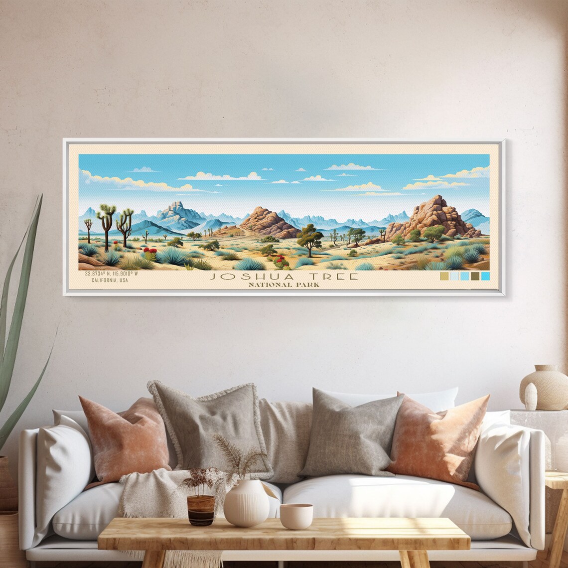 Joshua Tree National Park, Minimalist Travel Art Print - Image 5
