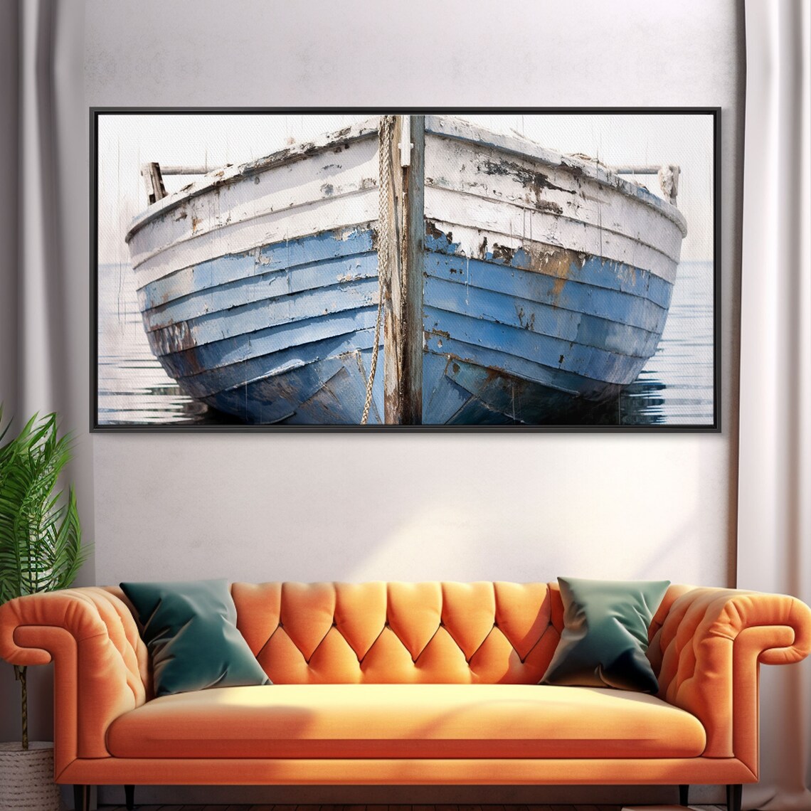 Old Wooden Ship Nautical Lakehouse Decor Art Print - Image 5