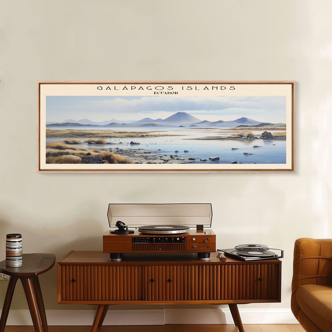 Galapagos Islands Ecuador Volcanic Coast Lagoon Panoramic Poster - Image 4